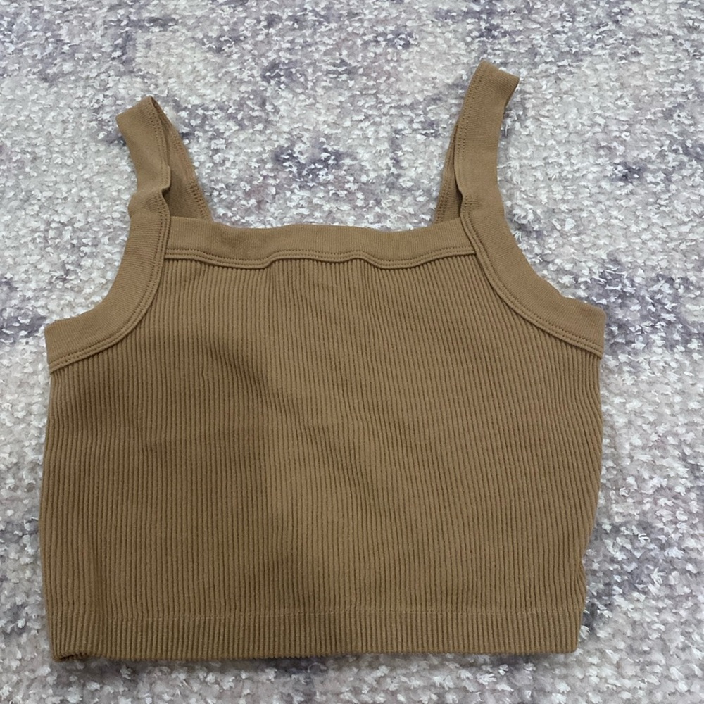 COTTON ON Fawn Nelly Straight Neck Tank NWT SIZE:XS/S